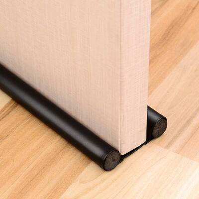 Foldable Under Door Draft Stopper Washable Leather Door Seal