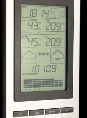 Free Shipping wireless Weather Station with Outdoor Temperat