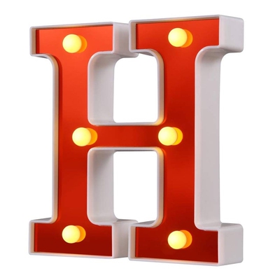 Red Plastic 26 Letters LED Night Light Marquee Sign Alphabe