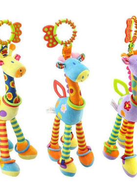 Quality Soft Baby Toys Deer Rattles Plush Teether Toys baby