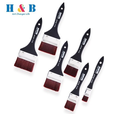 6Sizes Exquisite Watercolor Oil Flat Art Paint Brush Nylon H