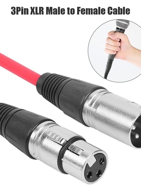3m XLR 3Pin Male to Female Shield Audio Cable for Microphon