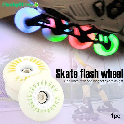 1pc Flashing Roller Skate Wheel 72mm 76mm 80mm Inline Roller