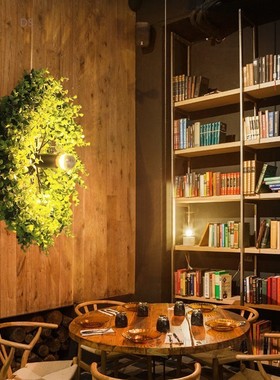 Attract Top Light Northern Europe Green Plant Bar Restaurant