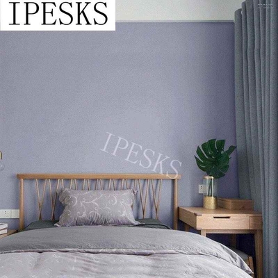 Purple wallpaper self adhesive bedroom romantic Lavender gir