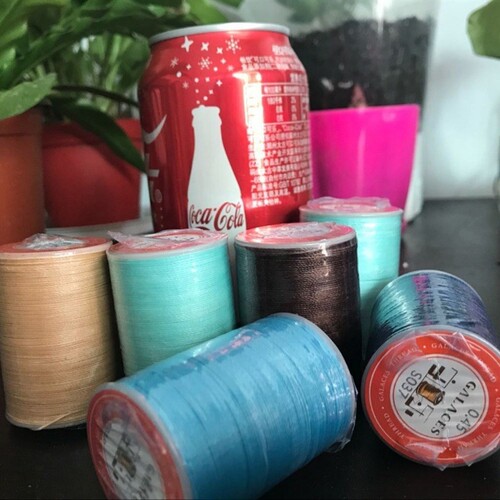GALACES. YL045 0.45mm 148m Long Round Twist Waxed Thread Wax