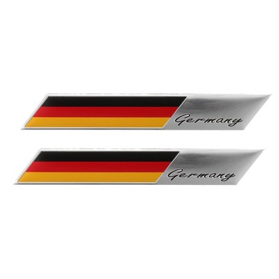 2pcs/lot 3D Germany Flag Badge Emblem Deutsch Car Sticker De