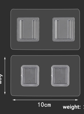 Upgrade Double Sided Adhesive Wall Hooks Hanger Strong Tran