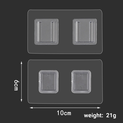 Upgrade Double Sided Adhesive Wall Hooks Hanger Strong Tran