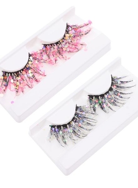 Eyelashes Lashes False Glitter Lash Colored Extensions Eye