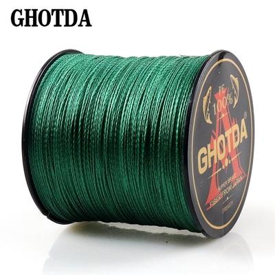 GHOTDA Brand 300M PE Braided Fishing Line 4 Strand 10 120LB