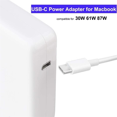 30W 61W 87W USB-C Laptop Power Adapter for Macbook Pro Air A