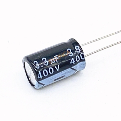 30pcs/lot 400V 3.3UF 8*12 RADIAL aluminum electrolytic capac