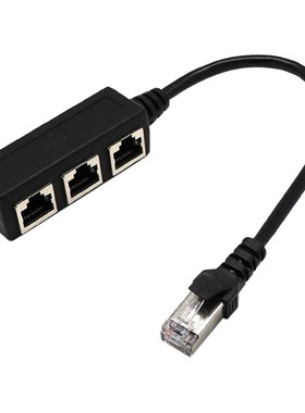 New RJ45 Y Splitter Adapter 1 to 3 Port Ethernet Switch Cabl
