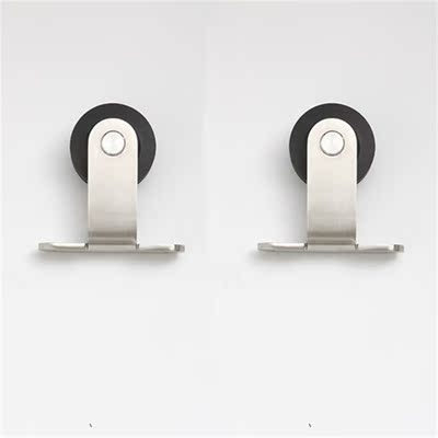 One Pair Black Rustic Carbon Steel and Brushed Stainless Ste