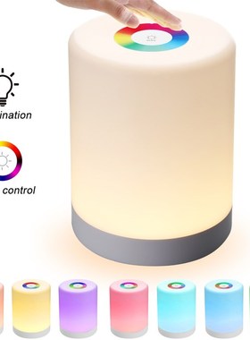 LED Touch Control Night Light Dimmer Lamp Smart Bedside Lamp