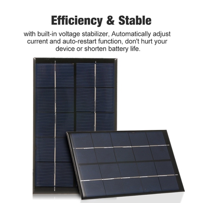 2.5W Portable Solar Panel Solar Panels 5V With USB Compact S