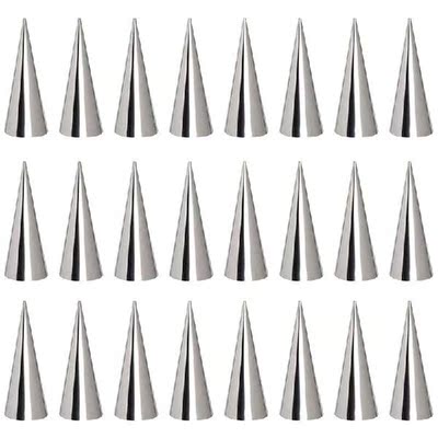 Promotion! 24PCS Stainless Steel Pastry Cream Horn Molds