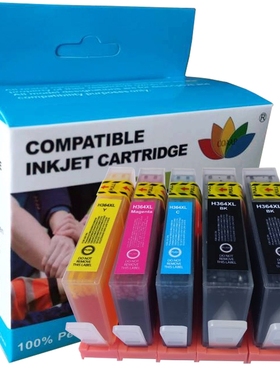 5x Compatible HP 364 XL CHIPPED Ink Cartridge for Photosmart