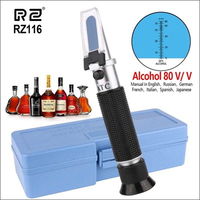 Refractometer Alcohol Meter Portable Auto Digital Refractome