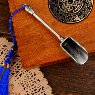Chinese Tea Spoon Tea Scoop Coffee High Quality Alloy Long H