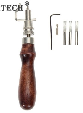 5 in 1 Pro Leathercraft Edge Press Kit Adjustable Stitching