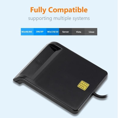 USB Smart Card Reader DNIE ATM CAC IC ID SIM Card Reader fo