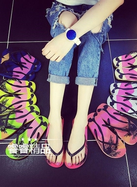 beach shoe outdoor flip flops Female sandals indoor slippers