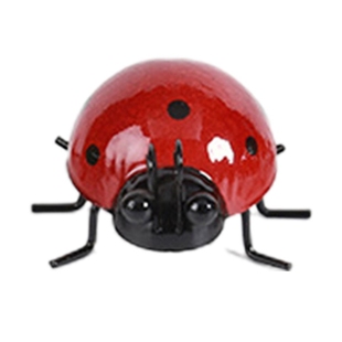 With Hooks Crafts Mini Farmhouse Ladybug Sculpture Wall Hang