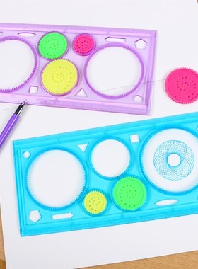 1pc Geometric Ruler for Students Mathematics Drawing Draftin