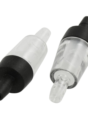 Plastic aquarium unidirectional air check valve x 2 black