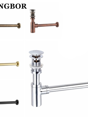 Siphon Drain Bottle Traps Pop up Drain with overflow Deodor