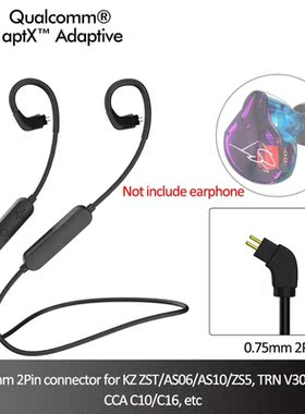 0.75mm 2Pin aptX HD Replacement Bluetooth 5.0 Earphone Cabl