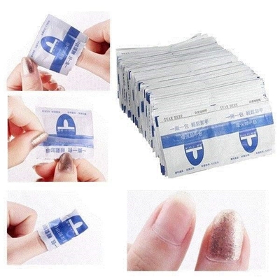 50Pcs Nail Polish Remover Acetone Foil Wrap UV Gel Soak Off