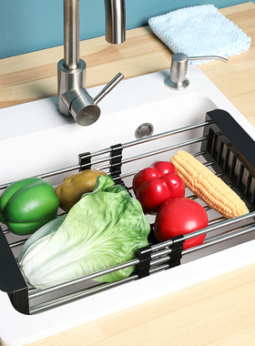 Kitchen Stainless Steel Sink Drain Rack 304 Dish Drying