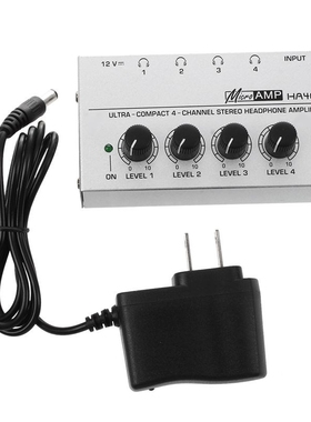 HA400 4 Channel Ultra compact Headphone Audio Stereo Amp Mi
