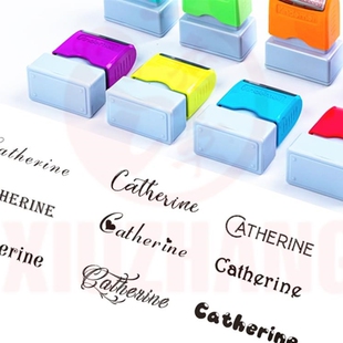 Custom teacher Name ink Stamp Signature Calligraphy Selfing-