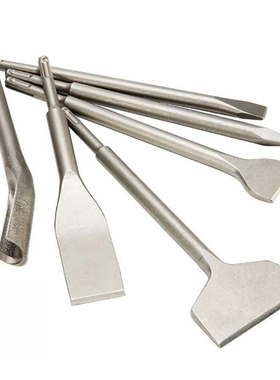 6Pcs Metal Hammer Drill Chisel Kit Rotary Hammer Bits Kit