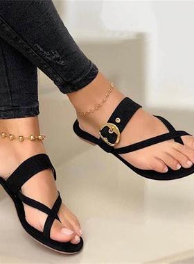 Flat casual sandals women's shoes 女士凉鞋