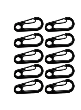 Relefree 10 Pcs Carabiner Stainless Steel EDC Keychain  Hiki