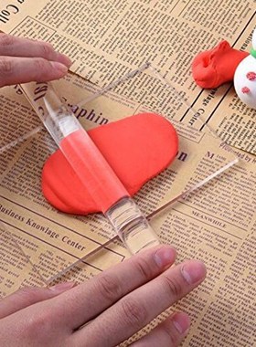 20cm Solid Clay Rolling Pin Acrylic Clay Roller DIY Modellin