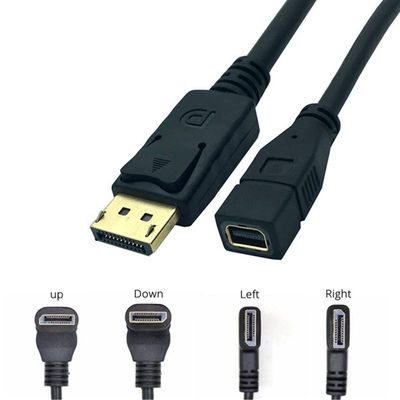 DisplayPort DP Male 90 Degree Right Angle to mini DP Female