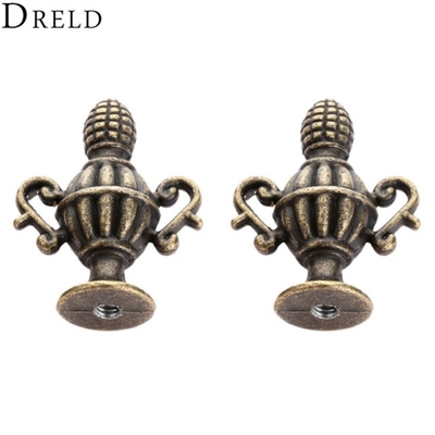 2pcs 37*27mm Antique Furniture Handles Vintage Cabinet Knobs