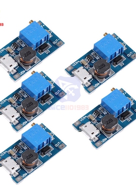 5PCS MT3608 DC-DC 2-24V to 5-28V 6V 12V 24V 2A Boost Step Up