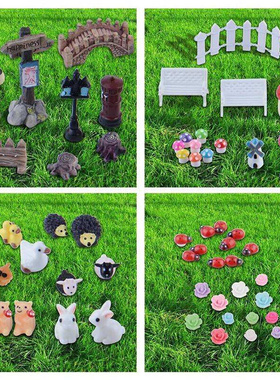 100PCS Miniature Ornaments Kit For DIY Fairy Garden Dollhous
