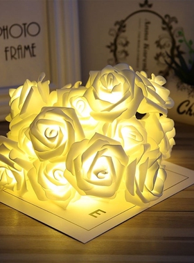 LED Rose Light String Romantic Rose Flower Festival Decorat