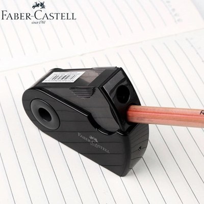 1pc FABER CASTELL push pull double pencil sharpener Single