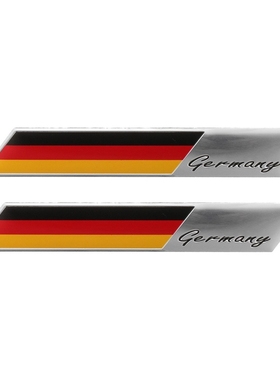 2pcs/lot 3D Germany Flag Badge Emblem Deutsch Car Sticker De