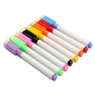 8pcs Color Magnet Pens Magnetic Wipe White Board Markers Bui