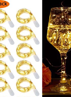 10Pcs/lot LED String Light Waterproof Copper Wire Fairy Lig